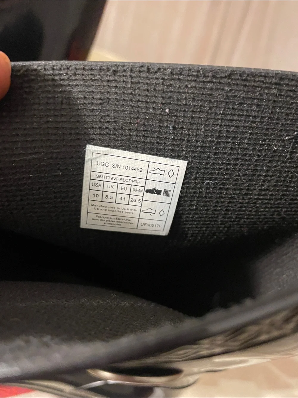 UGG Black Gloss Rain Short Boots
